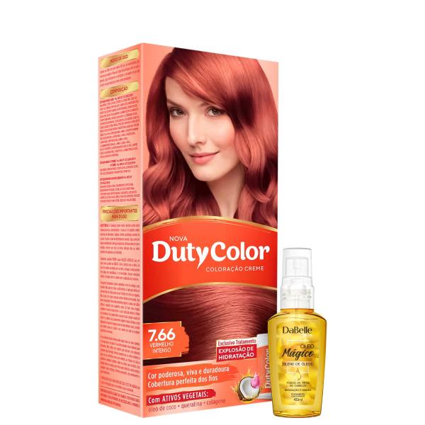 Kit DaBelle Hair DutyColor Mágico Louro Médio Vermelho Intenso (2 Produtos)