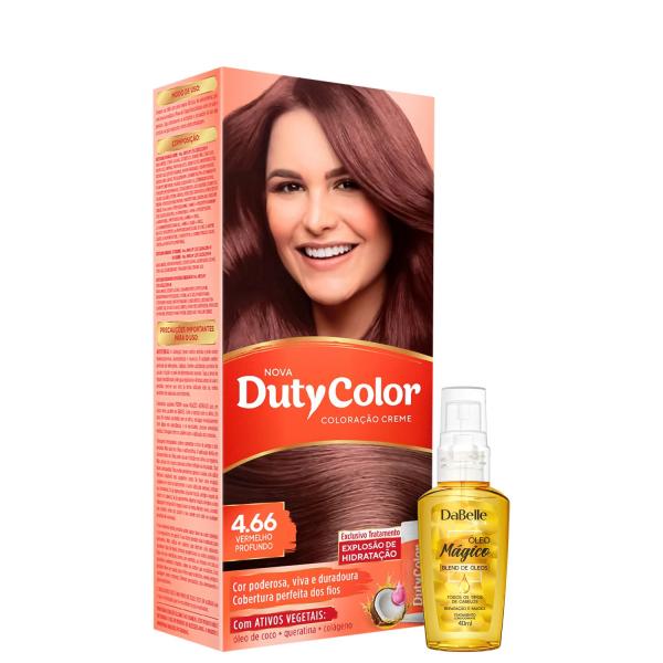 Kit DaBelle Hair DutyColor Mágico Vermelho Profundo (2 Produtos)