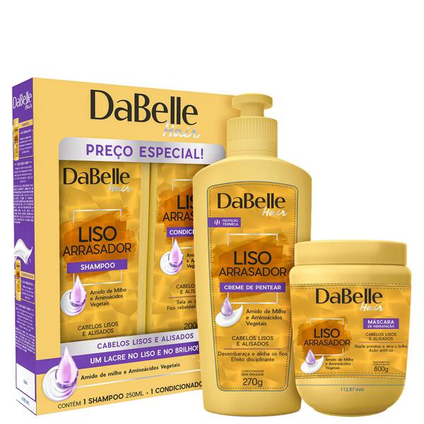 Kit DaBelle Hair Liso Arrasador Especial (4 Produtos)
