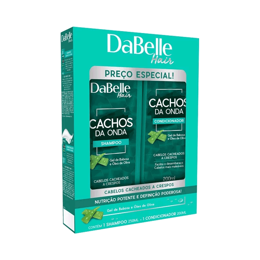 Kit Dabelle Shampoo + Condicionador Cachos da Onda 200ml