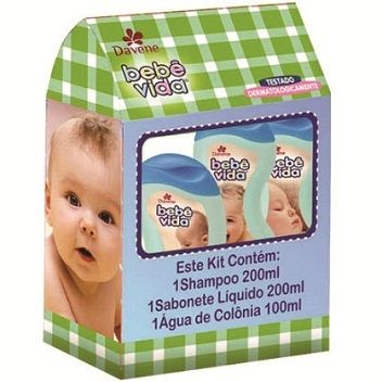 Kit Davene Cuidado Bebê Vida Shampoo + Sabonete Líquido - Bebe Vida