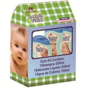 Kit Davene Cuidado Bebê Vida Shampoo + Sabonete Líquido