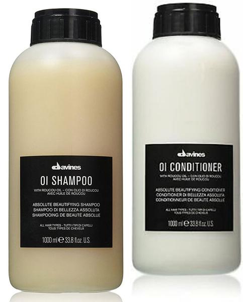 Kit Davines Oi Shampoo 1000ml + Oi Conditioner 1000ml