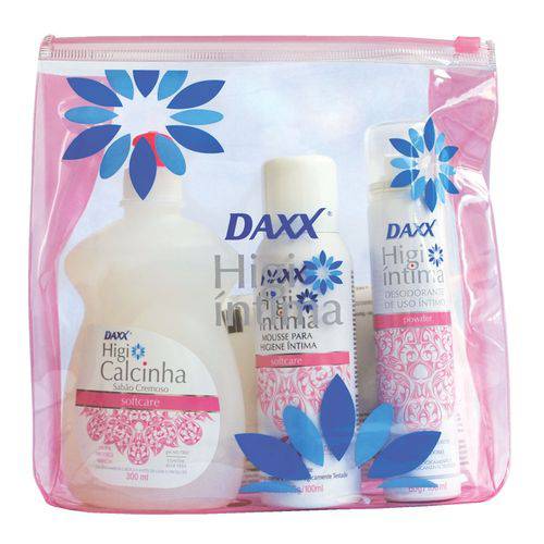 Kit Daxx Higiene Íntima C/Des Powder +Sabão +Mousse +Lenços