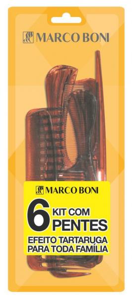 Kit de 6 Pentes Tipo Tartaruga para Família (3426B) - Marco Boni