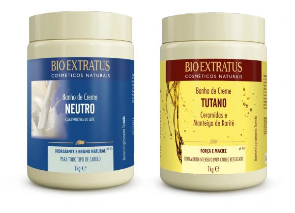Kit De Banhos De Creme Bio Extratus 2 X 1kg Tutano Neutro