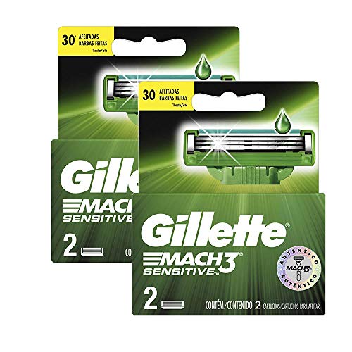 Kit de Carga Gillette Mach3 Sensitive com 8 Unidades