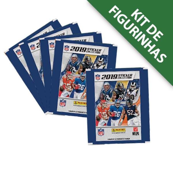 Kit de Figurinhas NFL 2019/20 - 12 Envelopes (60 Cromos) - Panini