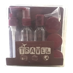 Kit de frascos para viagem Marsala - 9 peças