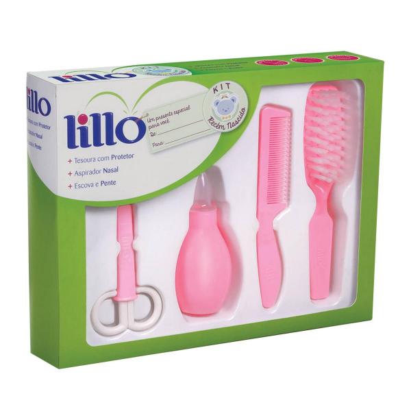 Kit de Higiene 4 Peças para Bebê Recém Nascido Lillo