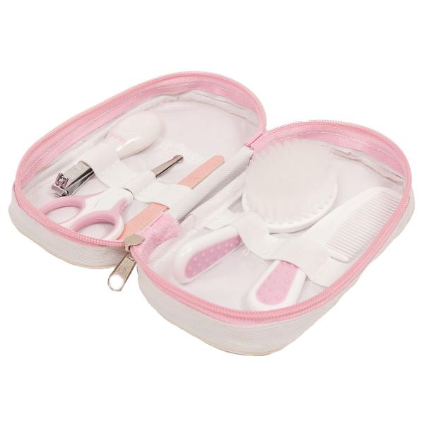 Kit De Higiene Cuidados Baby Para Bebês Com estojo Rosa Buba