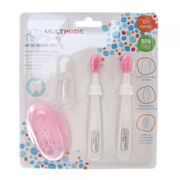 Kit de Higiene Oral Rosa - Multikids