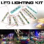 Kit de iluminação com luz LED SOMENTE para brinquedos de blocos de construção de montanha-russa 10261