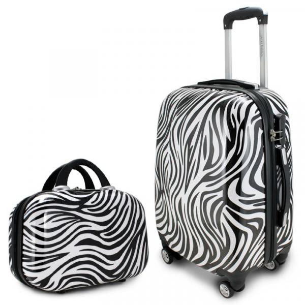 Kit de Mala e Frasqueira Zebra - Jacki Design