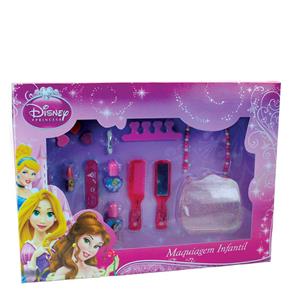 Kit de Maquiagem com Bolsinha Disney Princesas Beauty Brinq - Maquiagem Infantil Kit