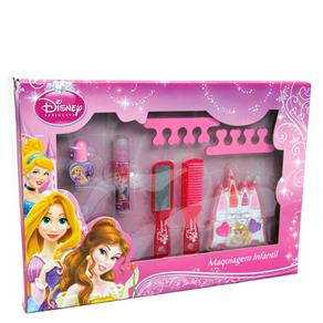 Kit de Maquiagem Disney Princesas Castelo Beauty Brinq - Maquiagem Infantil Kit