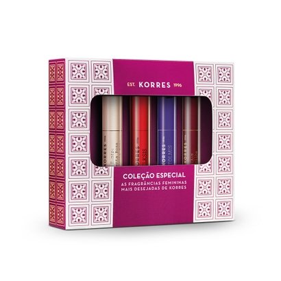 Kit de Mini Fragrâncias Femininas Mais Desejadas de Korres: Coleção Especial