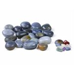 Kit de pedras para massagem com 20 unidades mais mini kit facial