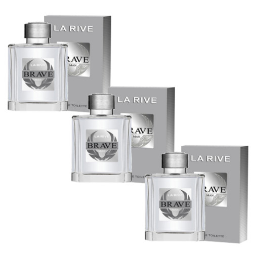 Kit de 3 Perfumes Brave M La Rive Masculino