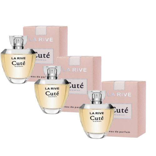 Kit de 3 Perfumes Cuté La Rive Feminino