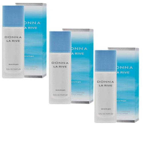 Kit de 3 Perfumes Donna La Rive Feminino