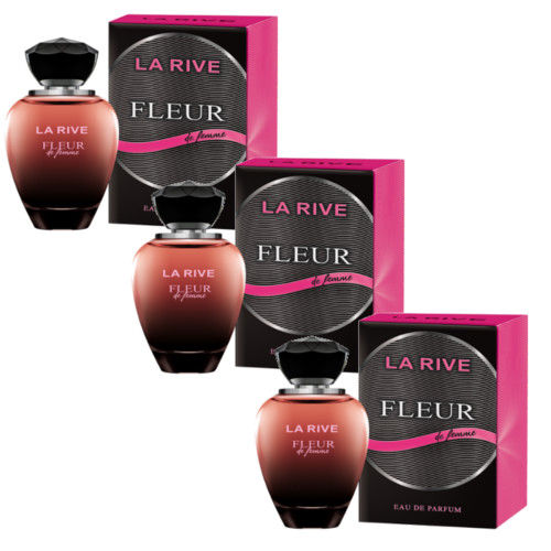 Kit de 3 Perfumes Fleur de Femme La Rive Feminino