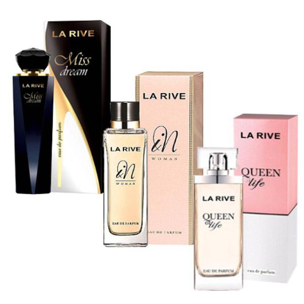 Kit de 3 Perfumes La Rive Feminino Miss Dream Queen In Woman