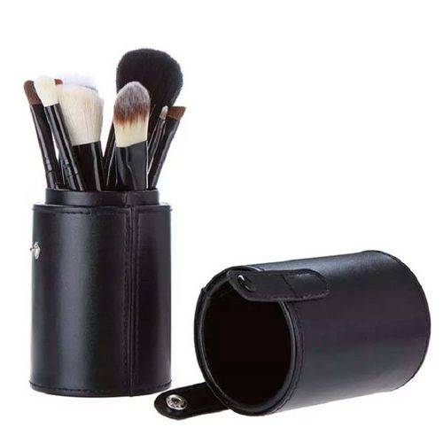Kit de Pinceis para Maquiagem 12 Peças com Estojo