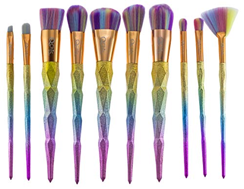 Kit de Pincéis para Maquiagem 10 Unidades - Coleção Colors