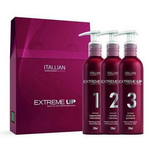 Kit de Reconstrução Capilar Extreme Up Italian Hair 3 Passos