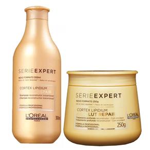 Kit de Reconstrução L`Oréal Professionnel Absolut Repair Cortex Lipidium Shampoo + Máscara - 250 G
