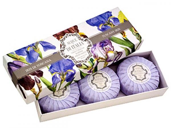 Kit de Sabonete Iris de Toscana 3 Unidades - Acque Di Italia