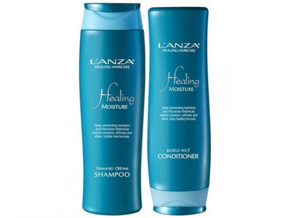 Kit de Shampoo 300ml + Condicionador 250ml - Lanza Healing Moisture Kit Duo