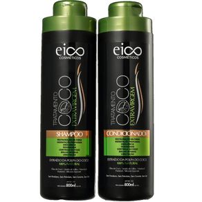 Kit de Shampoo e Condicionador Óleo de Coco Eico Seduction 800ml
