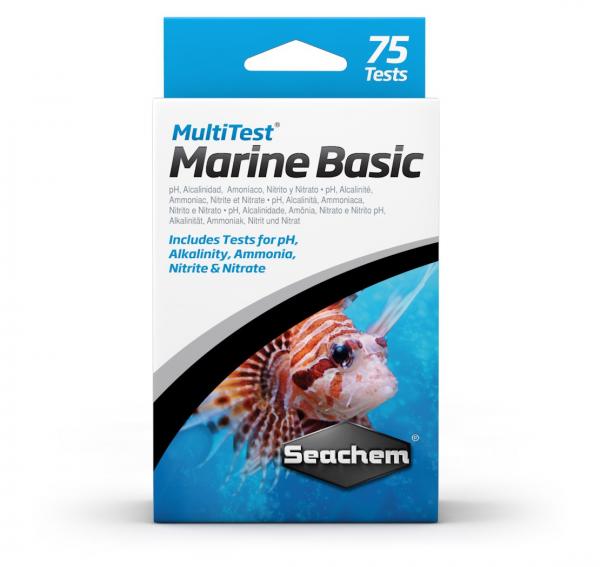 Kit de Testes para Marinhos Seachem Multitest Marine Basics