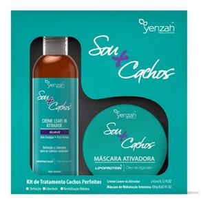 Kit de Tratamento Cachos Perfeitos Creme Leave-In Suave + Máscara Ativadora de Cachos Sou+Cachos (07.207) - Yenzah