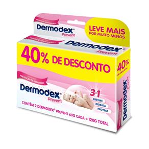 Kit 2 Dermodex Prevent Creme Prevenção de Assaduras