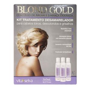 Kit Desamarelador Blond Gold Vita Seiva 3 - 60ml - 60ml