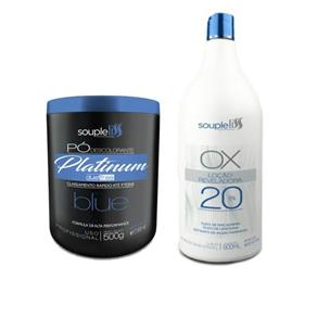 Kit Descolorante Souple Liss - Pó Platinum Blue + Ox 20