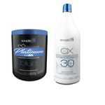 Kit Descolorante Souple Liss - Pó Platinum Blue + Ox 30