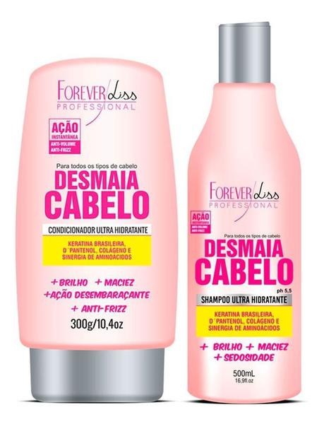 Kit Desmaia Cabelo Forever Liss Shampoo + Condicionador