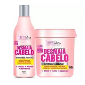 Kit Desmaia Cabelo Máscara 950g e Shampoo 500g Forever Liss