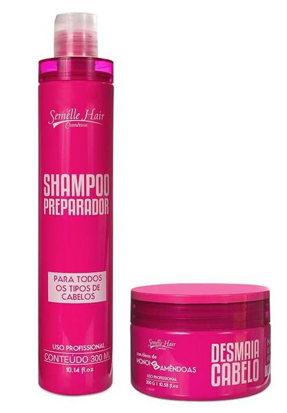 Kit Desmaia Cabelo Semélle Hair Profissional Shampoo e Máscara - Semelle Hair