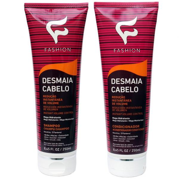 Kit Desmaia Cabelo (shampoo 250ml e Condicionador 250ml) Fashion