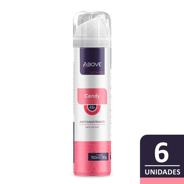 Kit Desodorante Aerosol Above Candy - 150ml C/ 6und