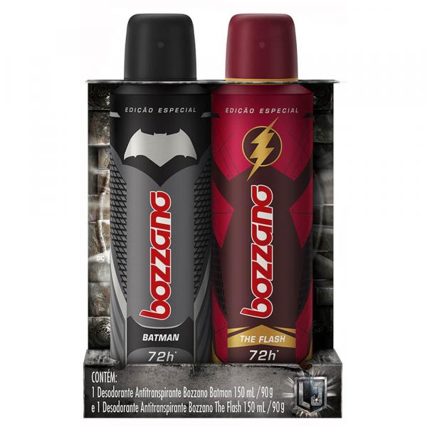 Kit 2 Desodorante Aerosol Bozzano Batman + The Flash 90g
