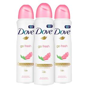 Kit Desodorante Aerosol Dove Go Fresh Romã - 150 Ml