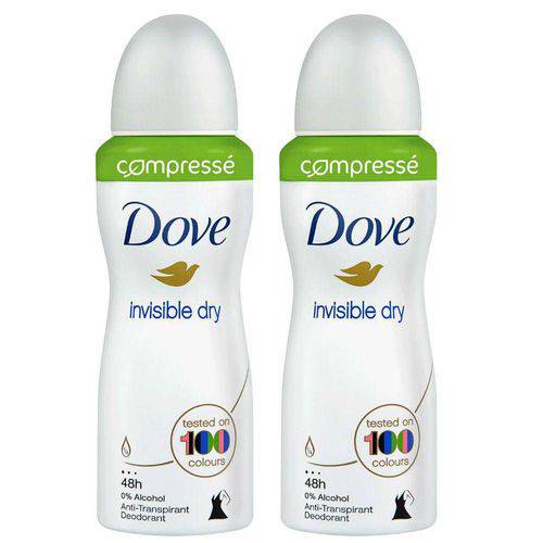 Kit Desodorante Aerosol Dove Invisible Dry 100g + Comprimido + 40% Desconto