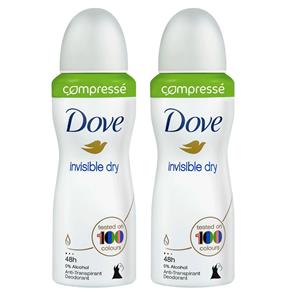 Kit Desodorante Aerosol Dove Invisible Dry 100g + Comprimido