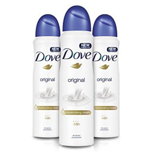 Kit 3 Desodorante Aerosol Dove Invisible Dry